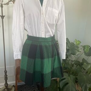 Sea New York black/green wool skirt